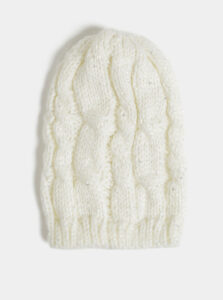 Biela dámska čapica s flitrami Haily´s Marlies