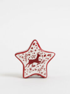 Červeno-krémová korenička v tvare hviezdy Cooksmart