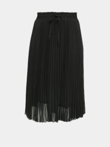 Čierna plisovaná midi sukňa ONLY CARMAKOMA Sarah