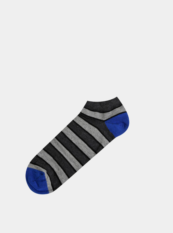Modro-šedé pruhované ponožky Jack & Jones