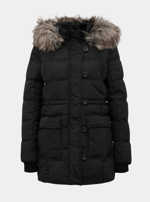 Čierna prešívaná zimná bunda ONLY New Ottowa