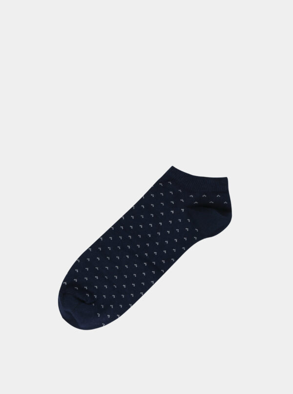 Tmavomodré vzorované ponožky Jack & Jones Fast