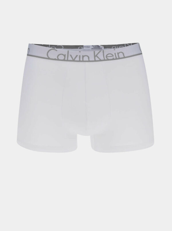 Biele boxerky s logom Calvin Klein