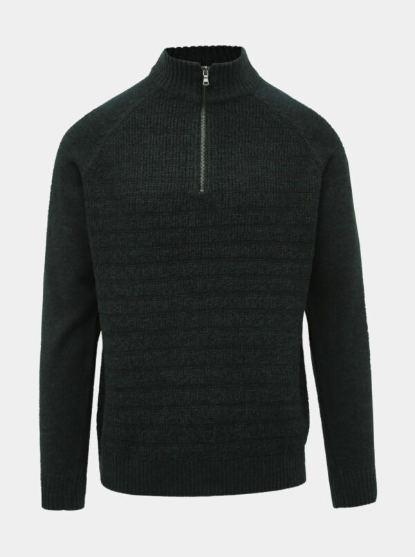 Tmavozelený sveter Burton Menswear London Scarab