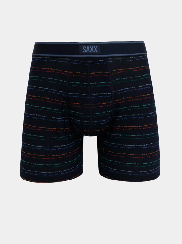 Tmavomodré pruhované boxerky SAXX