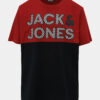 Čierno-červené tričko Jack & Jones Miller