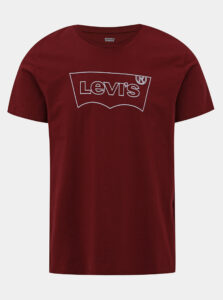 Vínové pánske tričko Levi's®