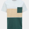 Zeleno-biele tričko ONLY & SONS Del