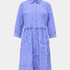Modré pruhované košeľové šaty Jacqueline de Yong Renna