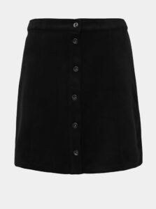 Čierna sukňa v semišovej úprave Jacqueline de Yong Stormy