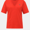 Červené dámske  basic tričko Lacoste