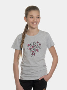 Šedé dievčenské tričko s potlačou SAM 73