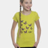 Žlté dievčenské tričko s potlačou SAM 73