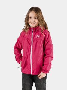 Ružová dievčenská nepromokavá bunda SAM 73