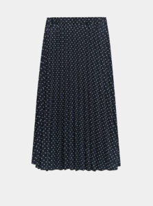 Tmavomodrá bodkovaná plisovaná sukňa Haily´s Leah