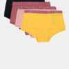 Sada štyroch dievčenských nohavičiek v žlutej, ružovej a čiernej farbe name it Hipster
