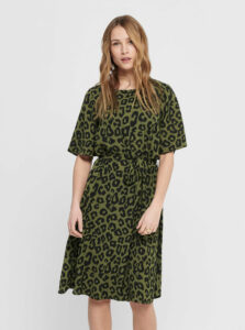 Zelené šaty s leopardím vzorom Jacqueline de Yong Seda