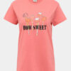 Ružové tričko s potlačou Jacqueline de Yong Lollipop