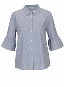 Bielo-modrá pruhovaná košeľa s 3/4 rukávom Scotch & Soda