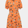 Oranžové kvetované šaty Miss Selfridge