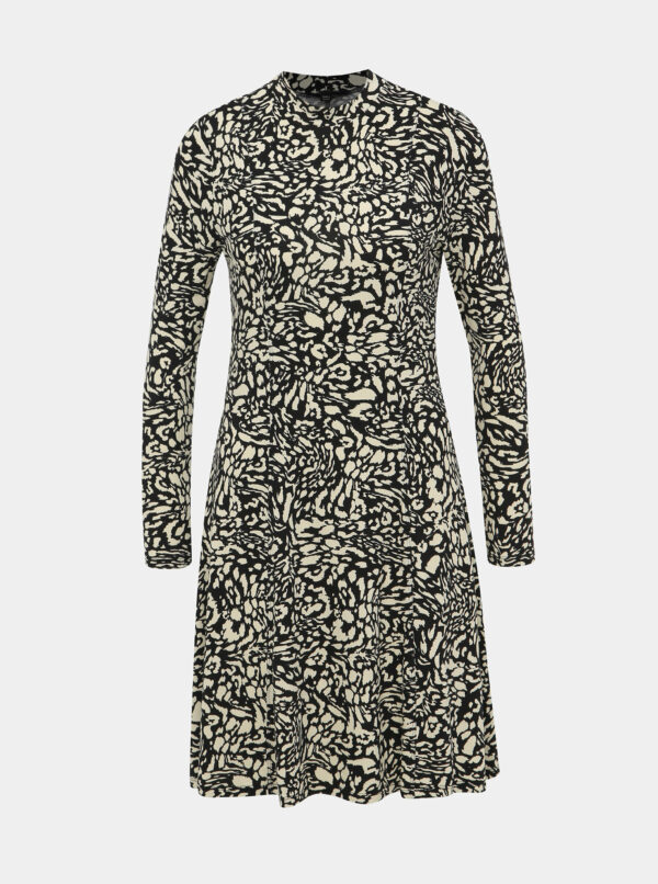 Béžovo-černé šaty s gepardím vzorom Dorothy Perkins