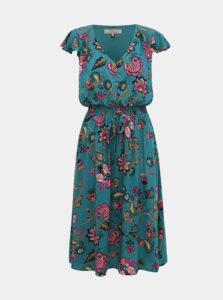 Tyrkysové kvetované šaty Billie & Blossom