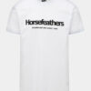 Biele pánske tričko s potlačou Horsefeathers Quarter