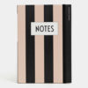 Čierno-ružový pruhovaný zápisník Design Letters Notes A5