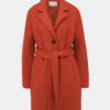 Červený vlnený kabát VILA