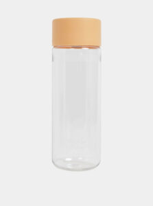 Plastová fľaška s oranžovým viečkom Frank Green 740 ml