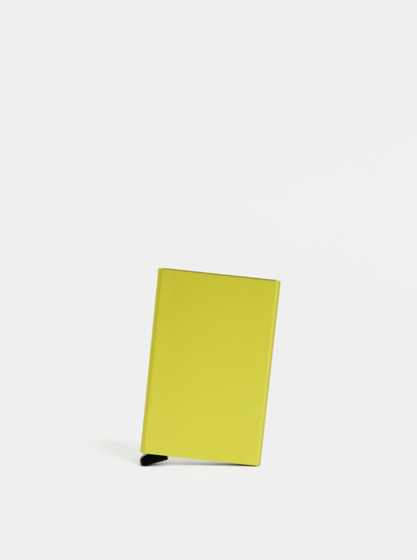 Žlté hliníkové púzdro na karty Secrid Cardprotector