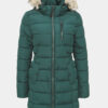 Zelený zimný prešívaný kabát ONLY North