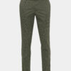Zelené vzorované slim fit nohavice Jack & Jones Marco