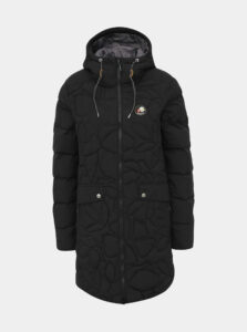 Čierny dámsky prešívaný funkčný zimný kabát Maloja Praüras