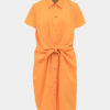 Oranžové košeľové šaty M&Co