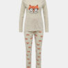 Béžové vzorované dvojdielne pyžamo M&Co