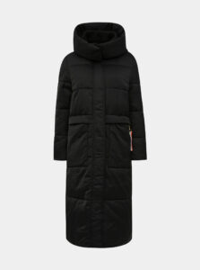 Čierny dámsky prešívaný vodeodpudivý zimný kabát Tom Tailor
