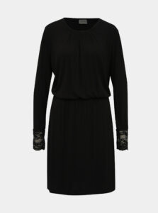 Čierne rebrované šaty Jacqueline de Yong Molly