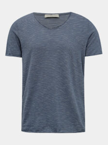 Modré pruhované basic tričko Selected Homme New merce
