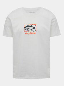 Biele pánske tričko s potlačou ZOOT Original Stay tuna