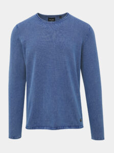 Modrý basic sveter ONLY & SONS Garson