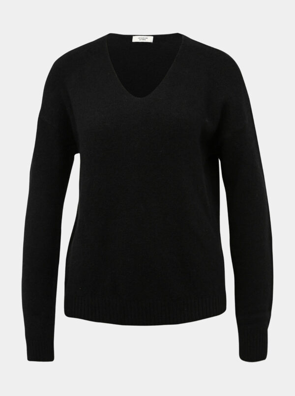 Čierny basic sveter Jacqueline de Yong Debbie