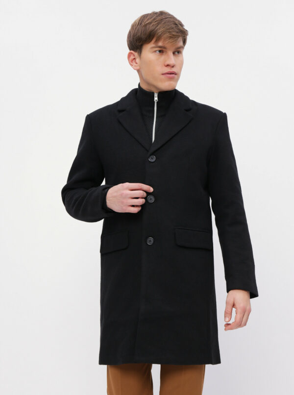 Čierny pánsky kabát ZOOT