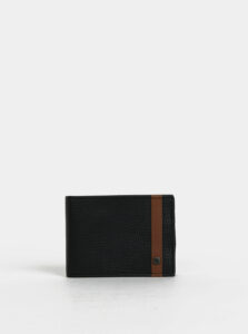 Čierna pánska kožená peňaženka Rip Curl Overlap