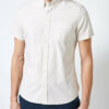 Béžová košeľa s krátkym rukávom Burton Menswear London
