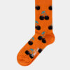 Oranžové vzorované ponožky Happy Socks Cherry Sock