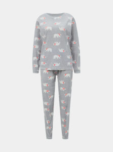 Šedé vzorované pyžamo M&Co