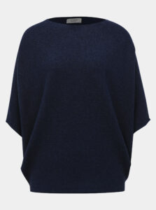 Tmavomodrý sveter s netopierými rukávmi Jacqueline de Yong New Behave