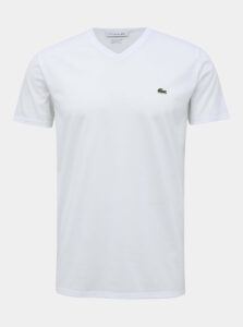 Biele pánske basic tričko Lacoste