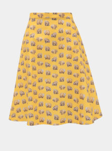 Žltá sukňa s motívom vombata annanemone
